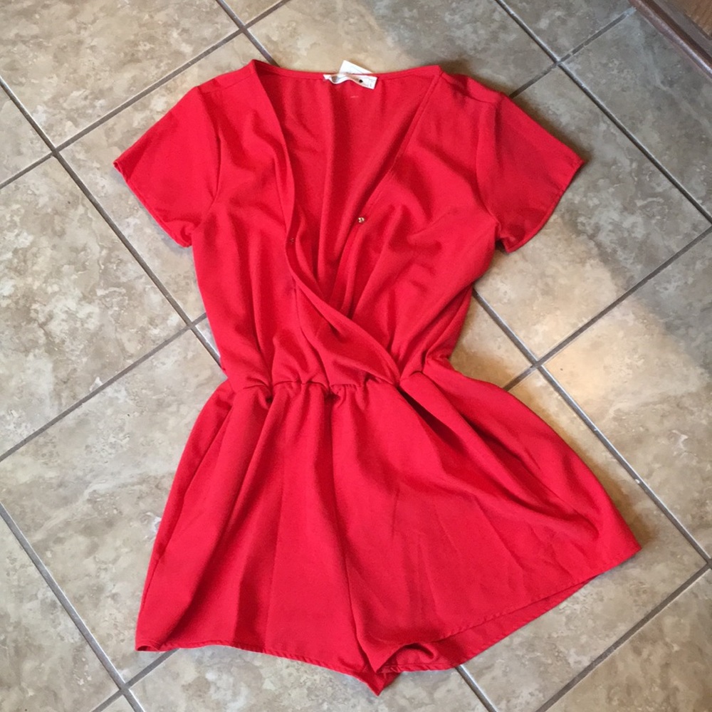 Red romper
